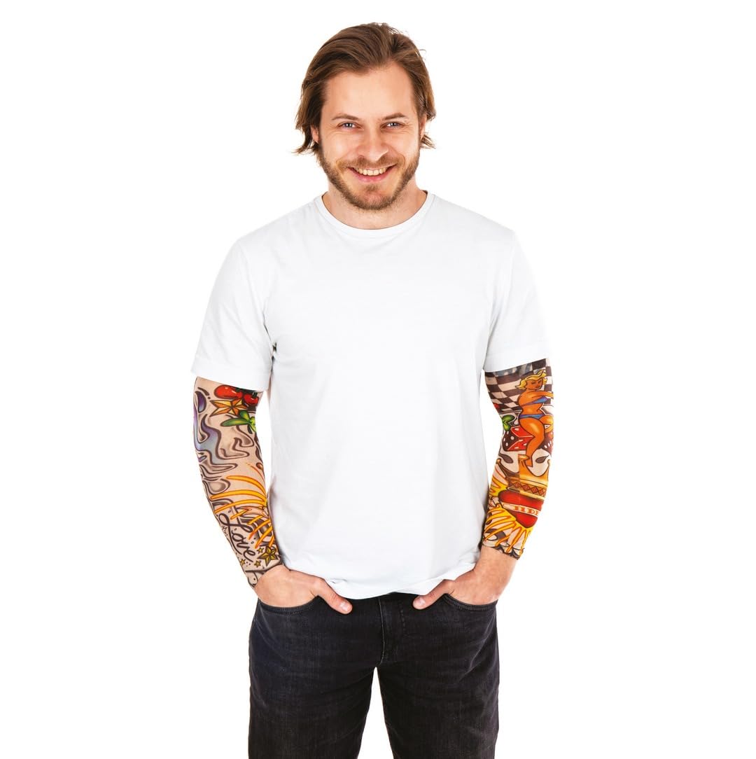 p-tit-clown-18590-tattoo-rmel-paar-42x10-cm-mehrfarbig image 2