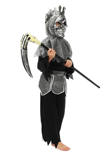 p-tit-clown-bote-des-todes-sensenmann-kost-m-f-r-kinder-schwarz-mit-totenkopfmas image 8