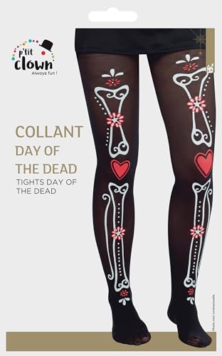 p-tit-clown-skelett-strumpfhose-dia-de-los-muertos-damen-schwarz-einheitsgr-e image 5