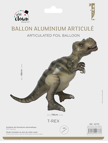 p-tit-clown-t-rex-dinosaurier-folienballon-zum-hinstellen-luft image 5