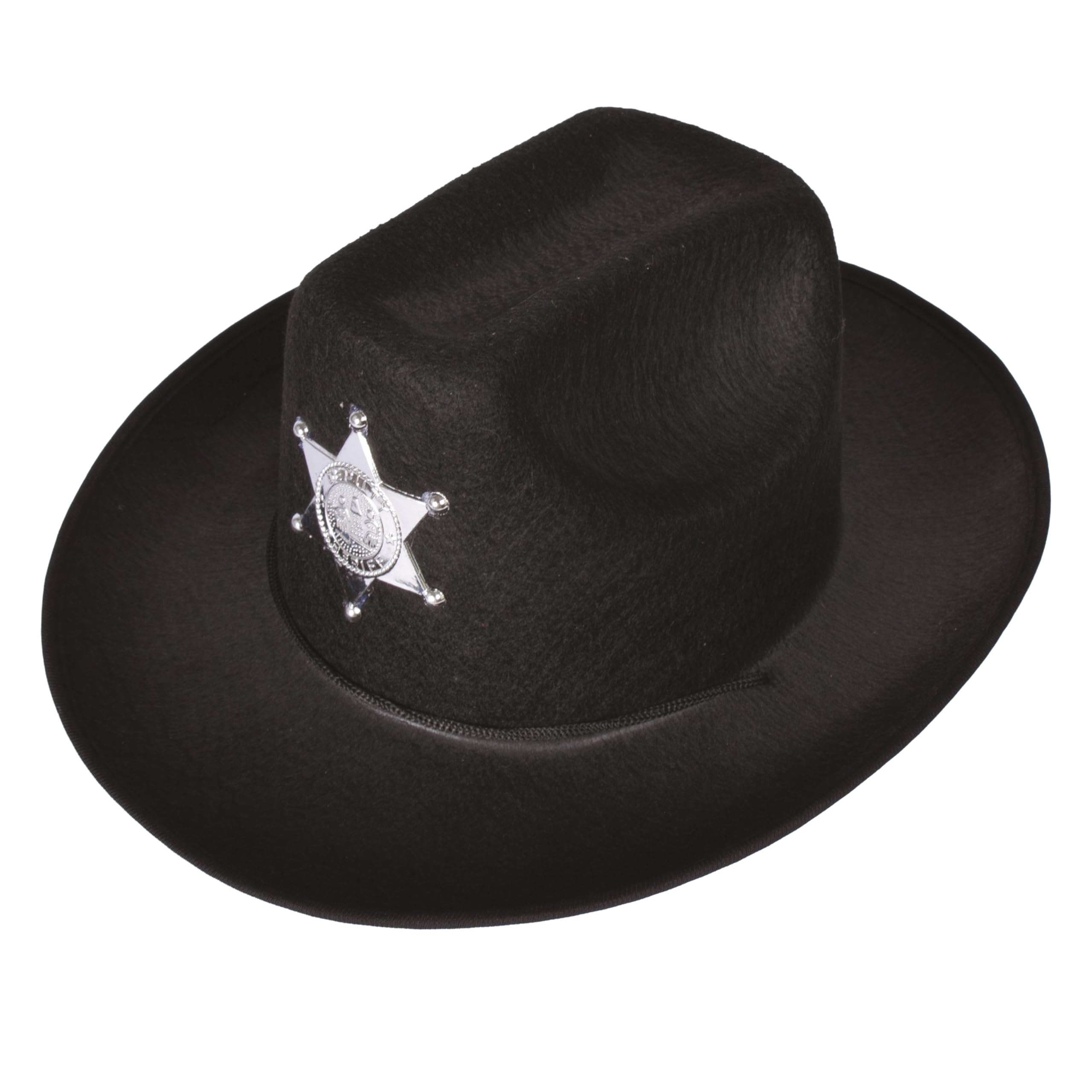ptit-clown-sheriff-hut-filz-schwarz-erwachsene image 3