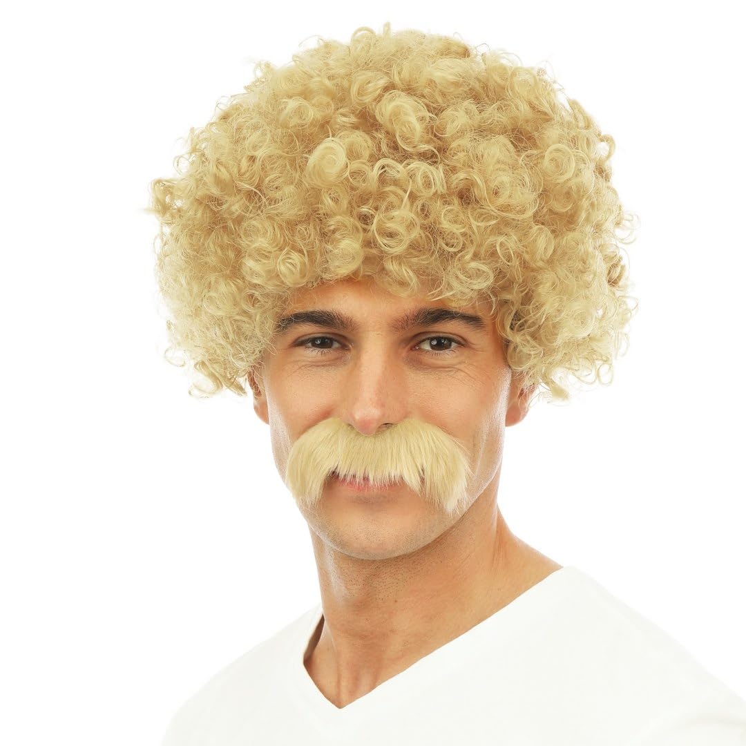 p-tit-clown-lucien-lockige-kurzhaarper-cke-mit-schnurrbart-herren image 2