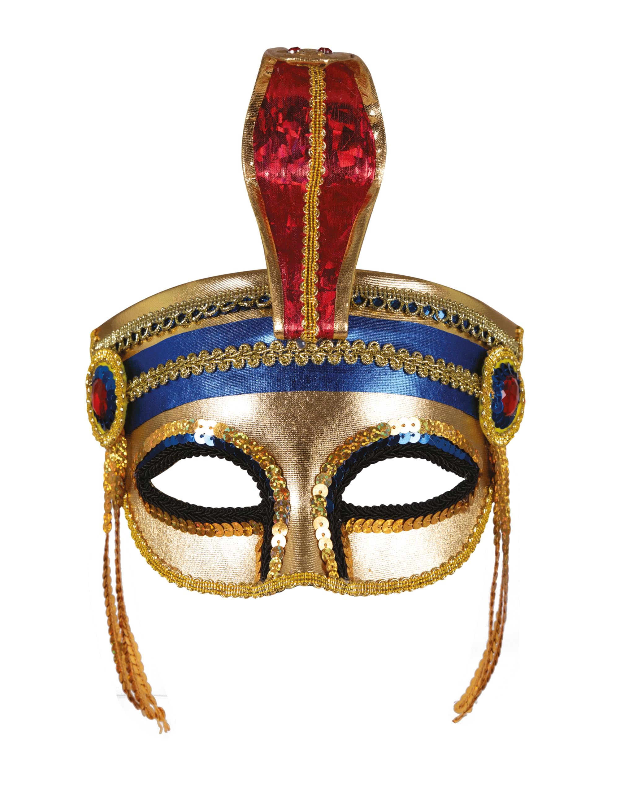 p-tit-clown-23386-halbmaske-pharaonin-f-r-damen-gl-nzend-mit-gummiband-gold image 1