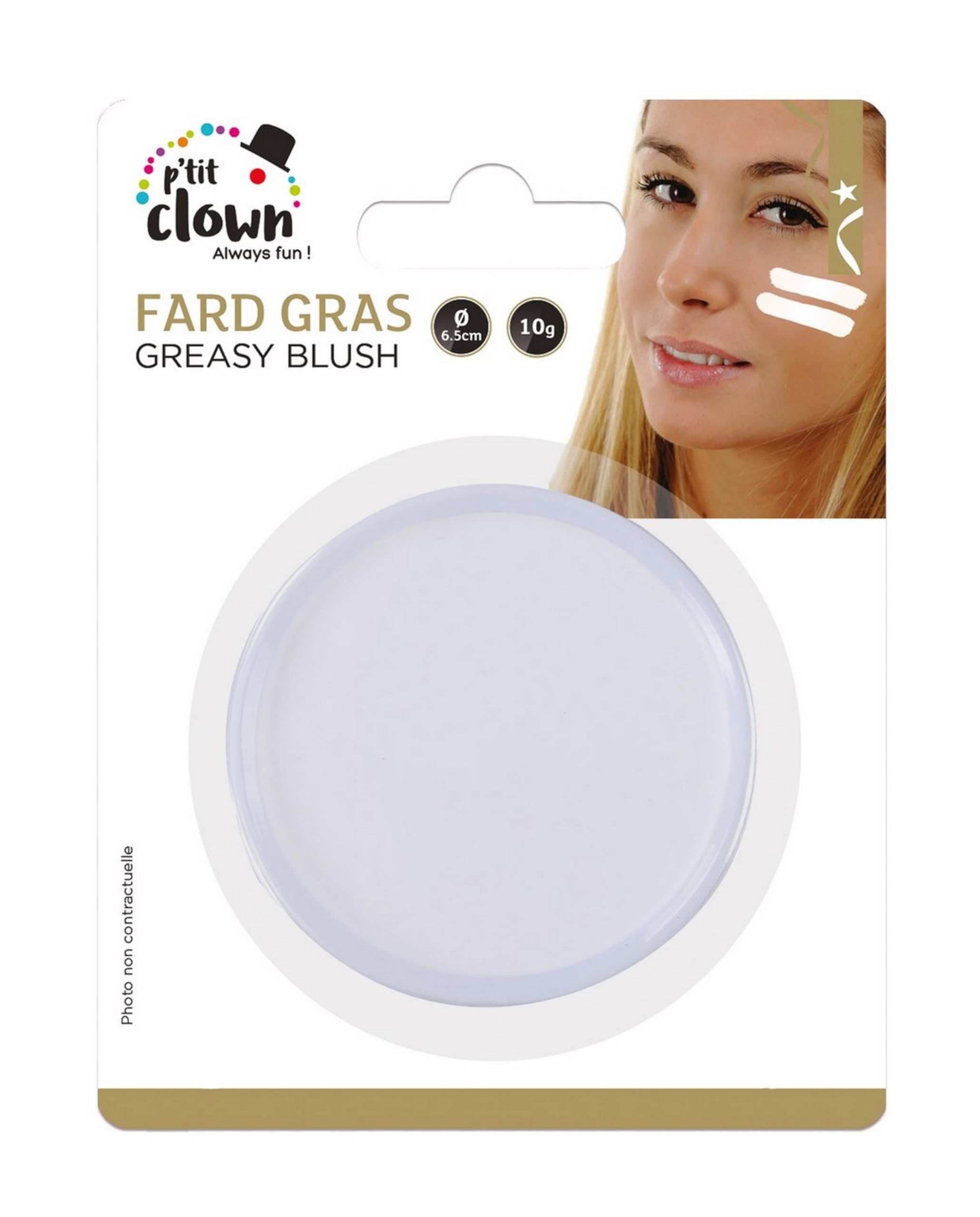 ptit-clown-fett-schminkpalette-rund-mehrfarbig-mit-wei image 1
