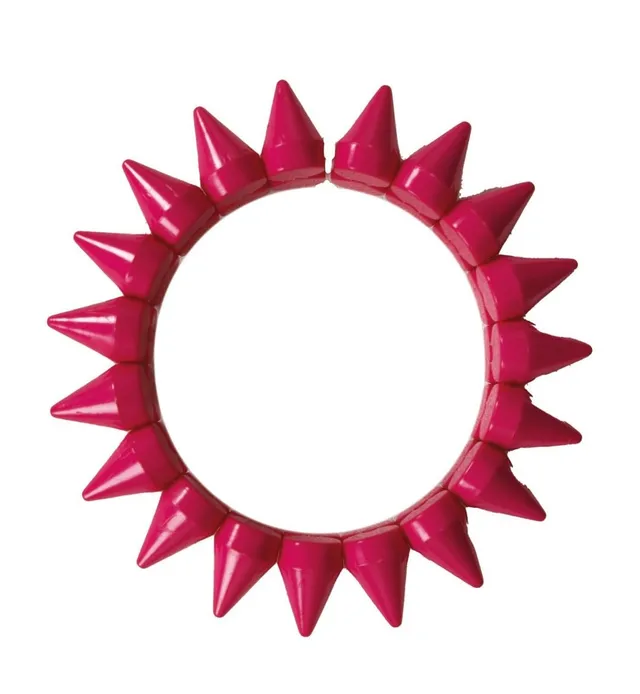 p-tit-clown-22656-punk-armband-neon-rosa-kunststoff image 1