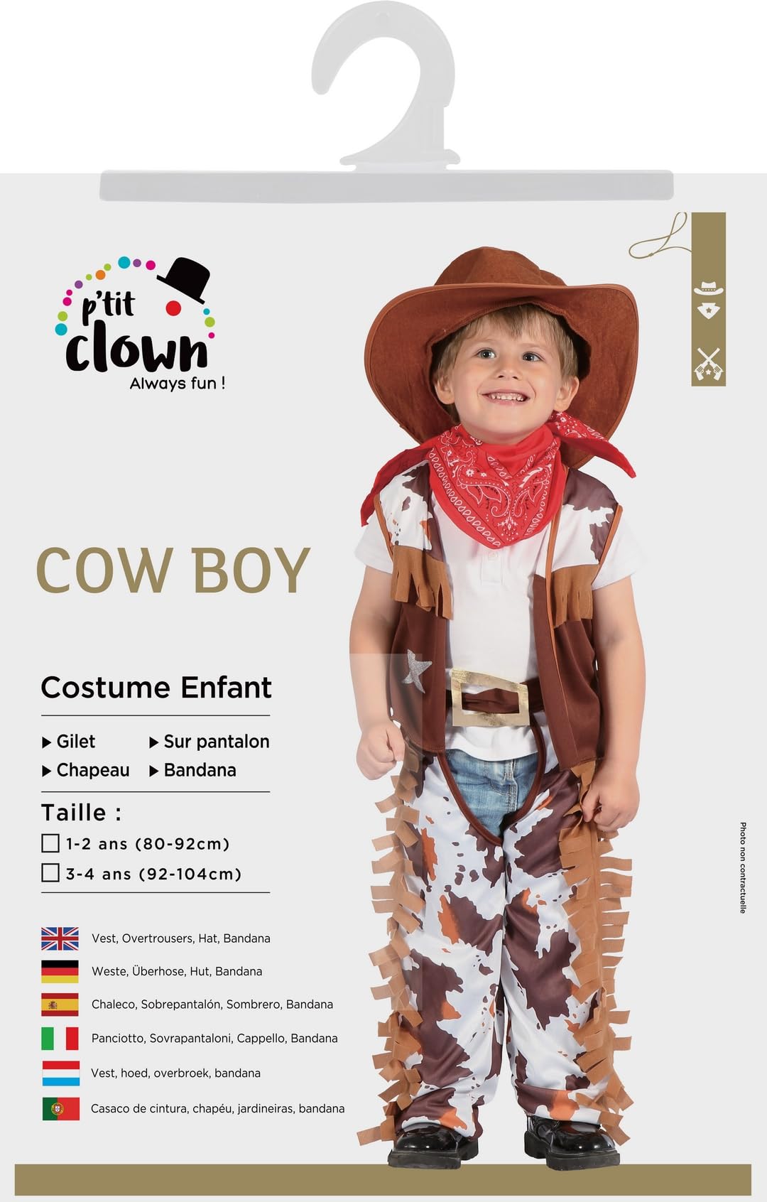 p-tit-clown-92282-cowboy-kost-m-kleinkind-92-104-cm-2-3-jahre image 3