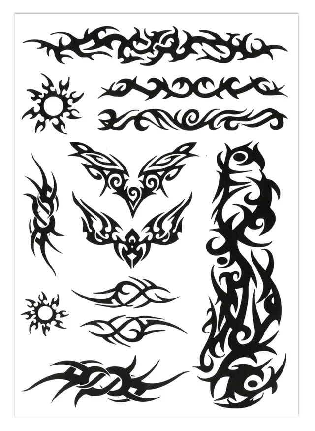 ptit-clown-23917-tribal-tattoos-zum-aufkleben image 1