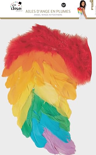 ptit-clown-engelsfl-gel-federn-regenbogen-40-x-32-cm image 7