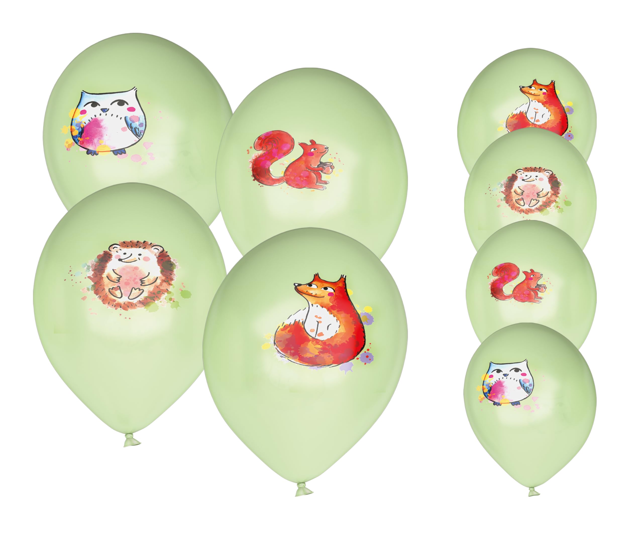 p-tit-clown-re22464-luftballons-geburtstag-waldtiere-30-cm-8-st-ck image 1