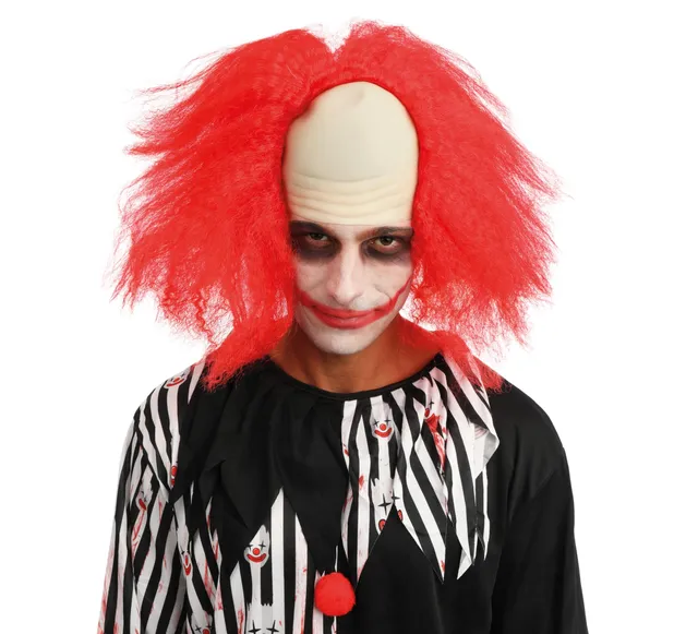 p-tit-clown-85130-clown-per-cke-ohne-haare-rot-kunsthaar image 1