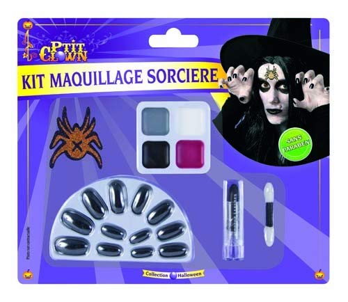 p-tit-clown-kit-maquillage-sorci-re-spinnenhexe-make-up-set-f-r-erwachsene image 5