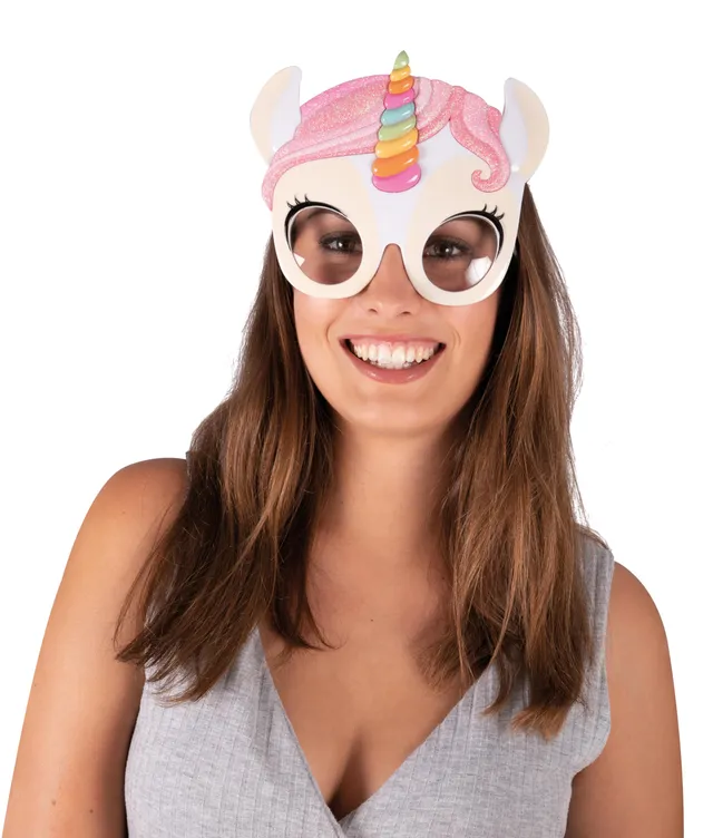 ptit-clown-einhorn-brille-partybrille-accessoire image 1