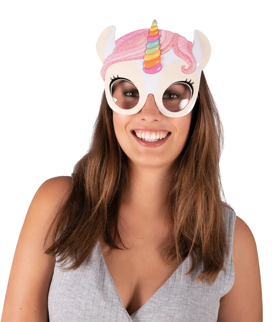 ptit-clown-einhorn-brille-partybrille-accessoire image 1