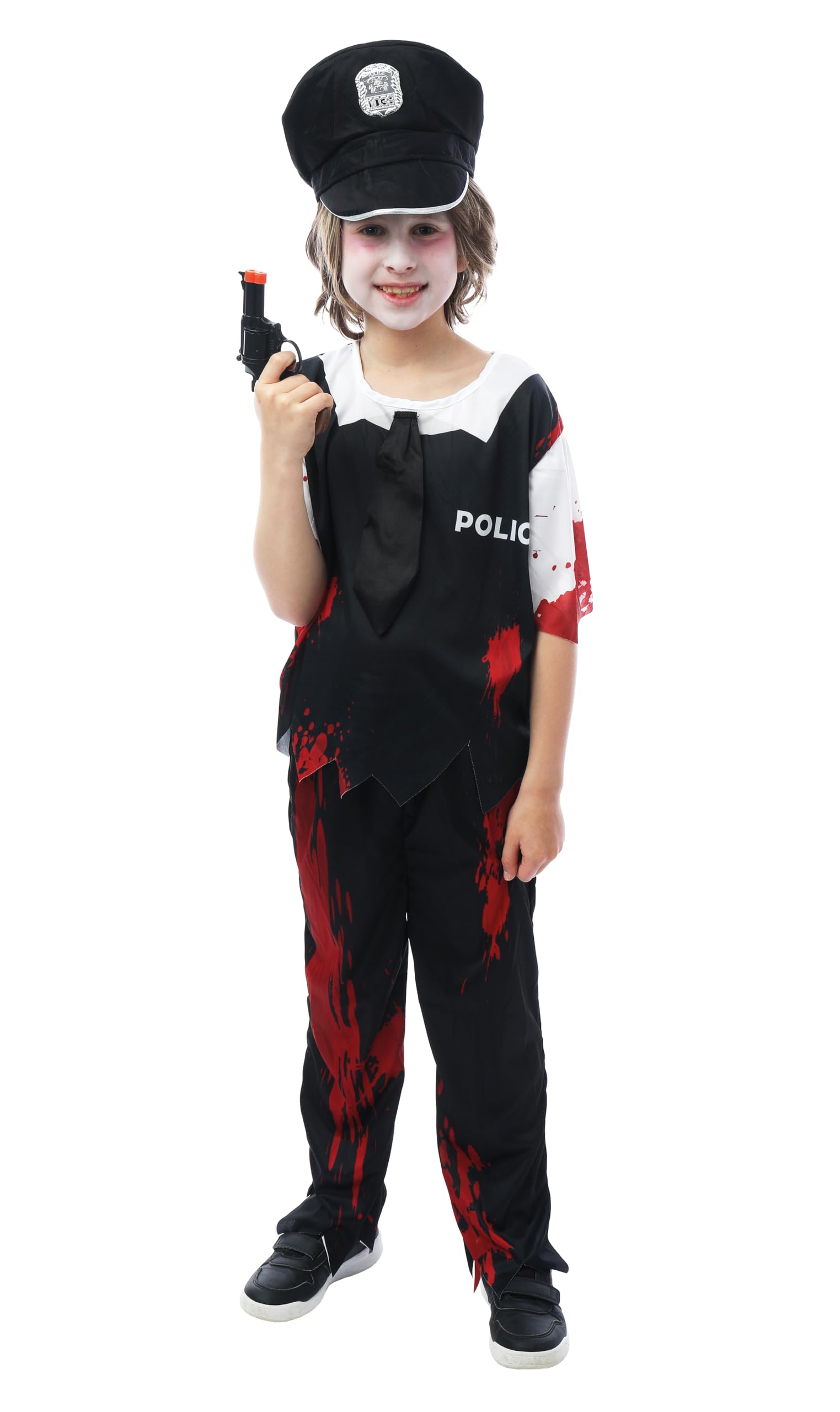 ptit-clown-verblutetes-polizisten-kost-m-kind-m-tze-hemd-hose image 1