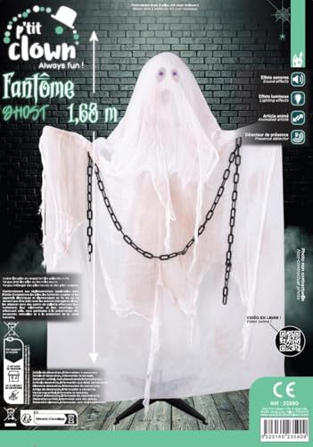 p-tit-clown-halloween-animatronic-stehender-geist-168-cm-mit-sound-und-licht image 5