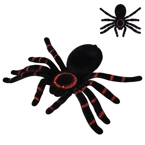 ptit-clown-beflockte-spinne-20-cm-halloween-deko image 8