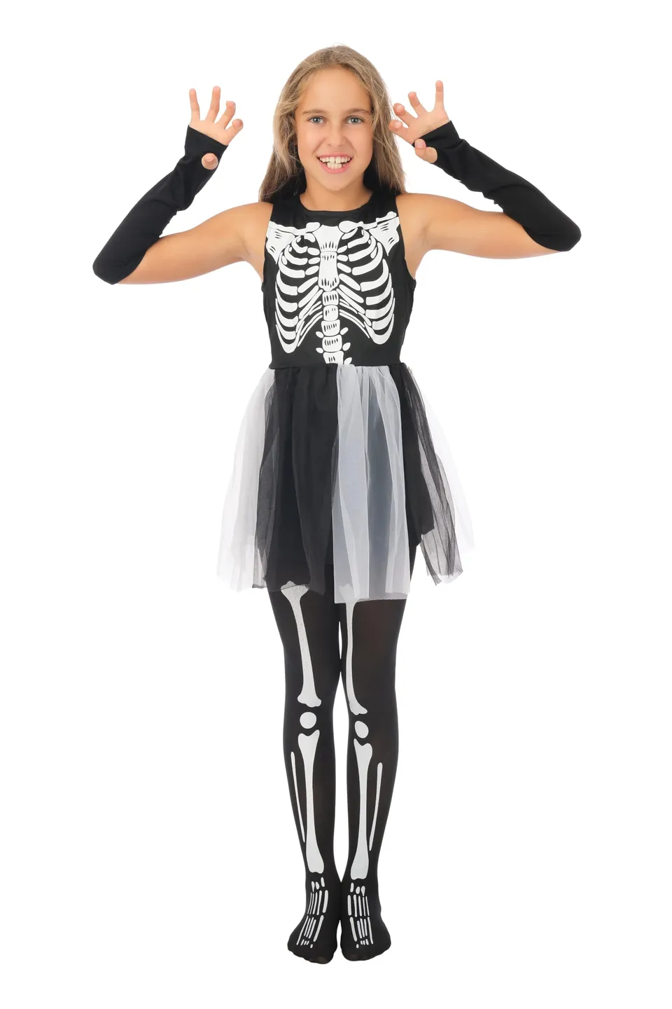 ptit-clown-skelettkost-m-m-dchen-halloween-kinderkost-m image 1