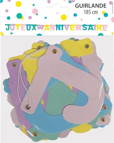 p-tit-clown-girlande-joyeux-anniversaire-multicolore-185-cm image 5