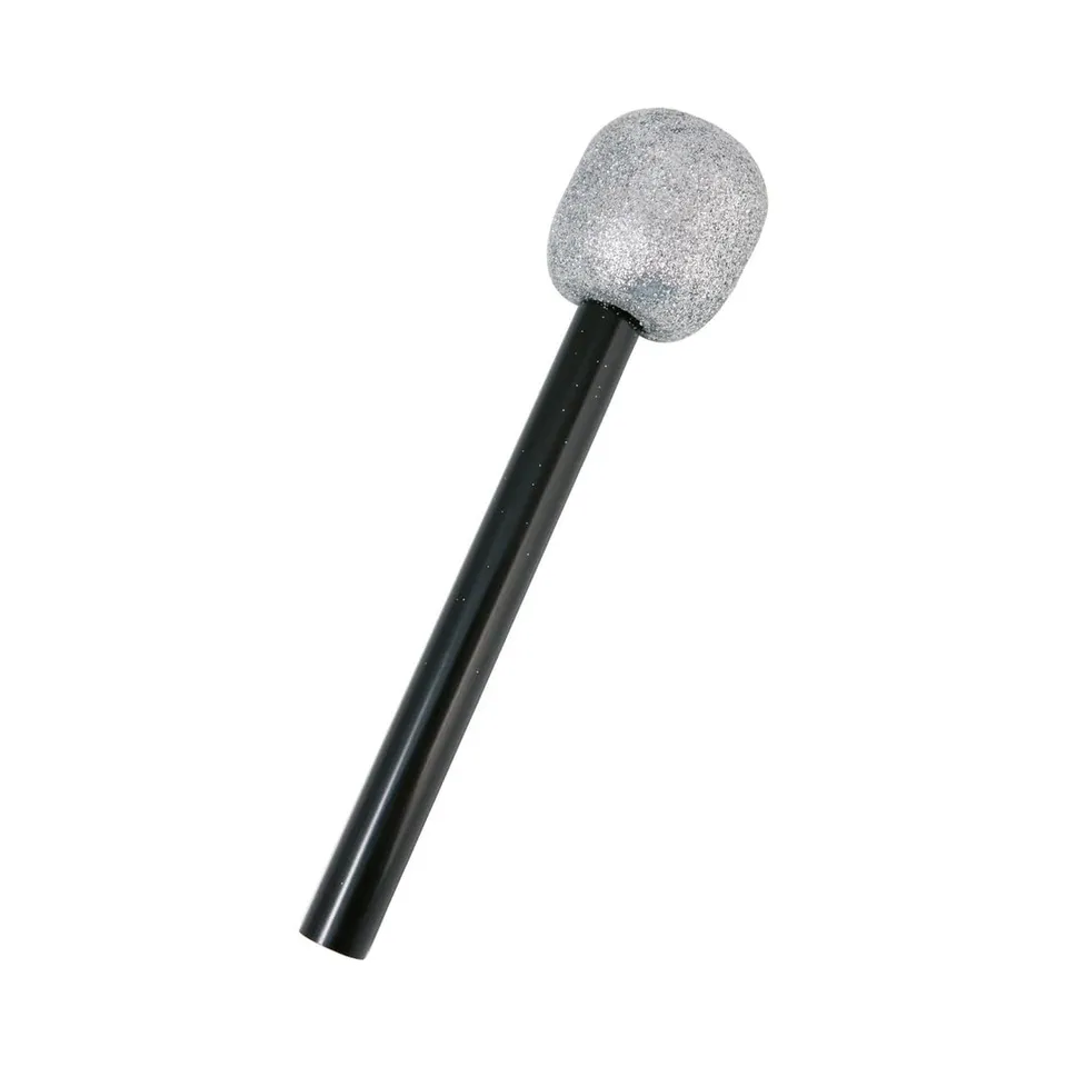 ptit-clown-10573-mikrofon-popstar-schwarz-silber image 1
