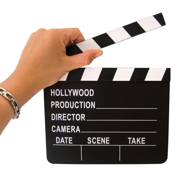 ptit-clown-10031-hollywood-filmklappe-20-x-18-cm-holz-schwarz image 1