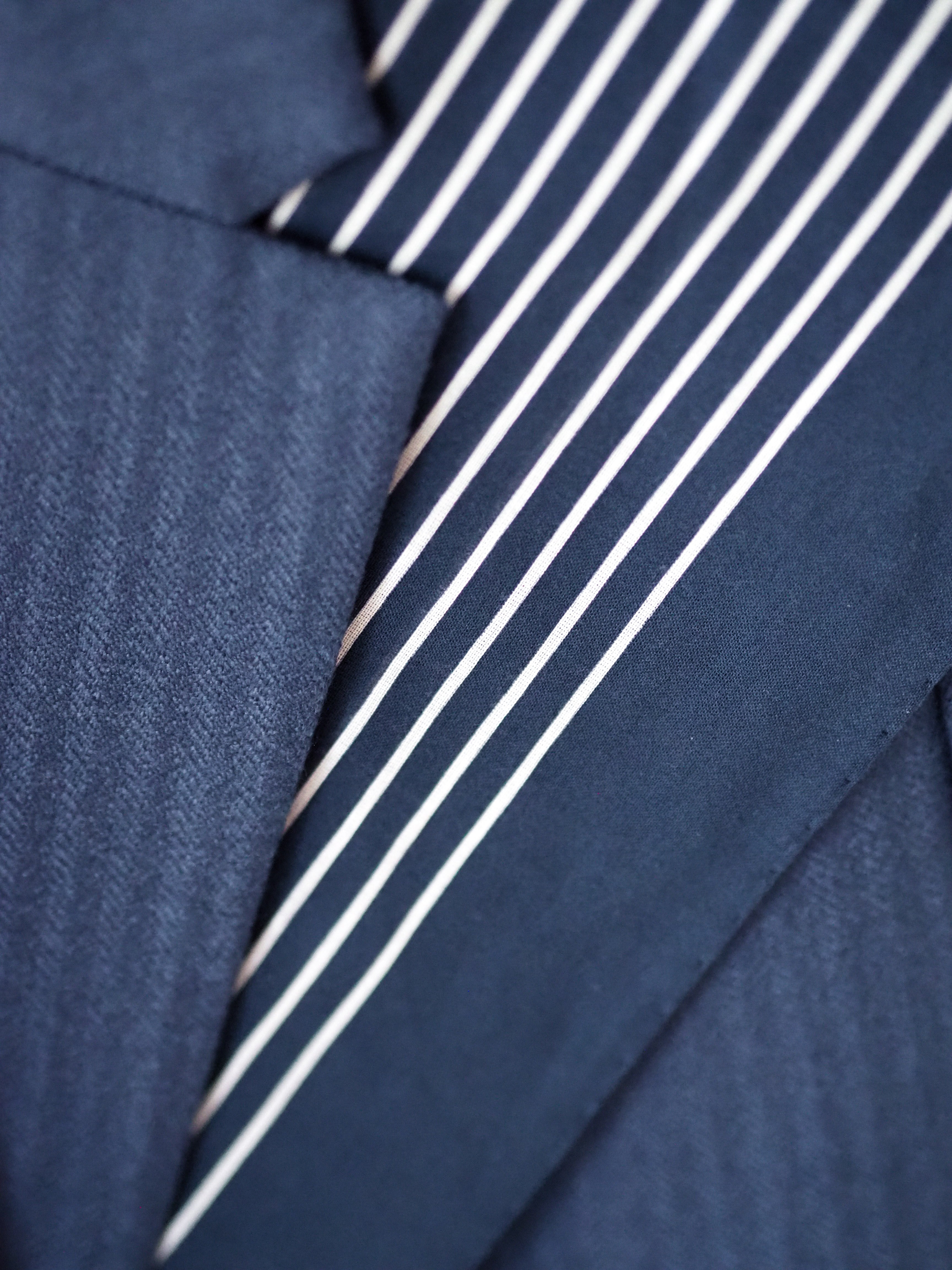 lotta-ludwigson-striped-cotton-scarf-navy-blue-70x70cm image 3