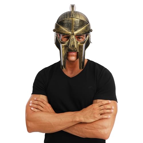 p-tit-clown-gladiator-helm-silber-schwarz-kost-mhelm-f-r-erwachsene image 8