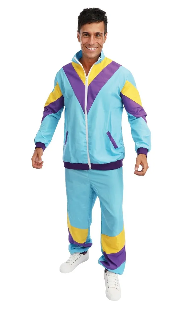 p-tit-clown-trainingsanzug-kost-m-80er-jahre-herren-l-xl-multicolore image 1