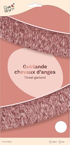 p-tit-clown-engelshaar-girlande-25-cm-rosa-gold-2-m image 7