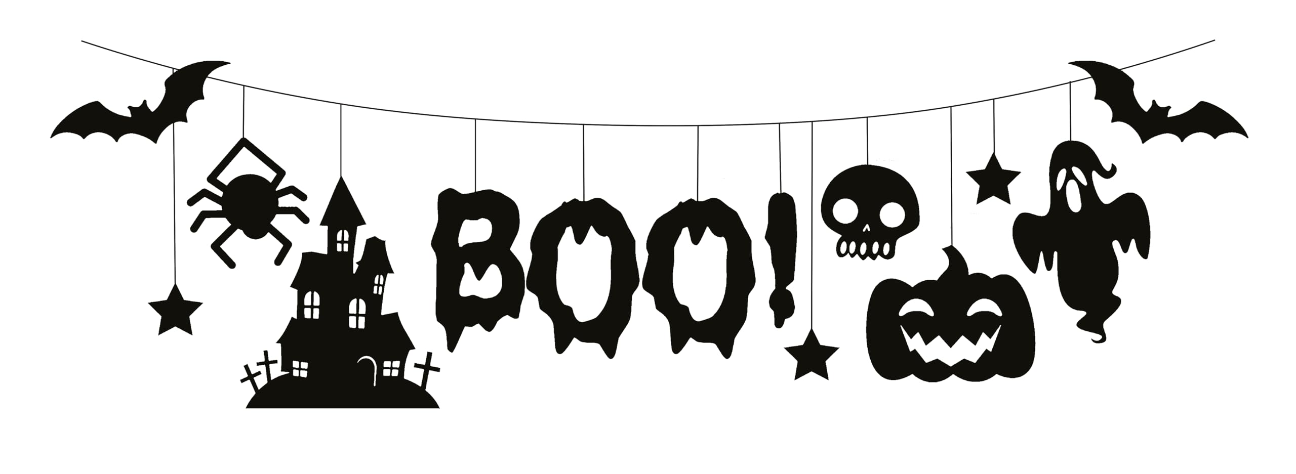 p-tit-clown-halloween-girlande-3-m-gruselige-party-dekoration image 1