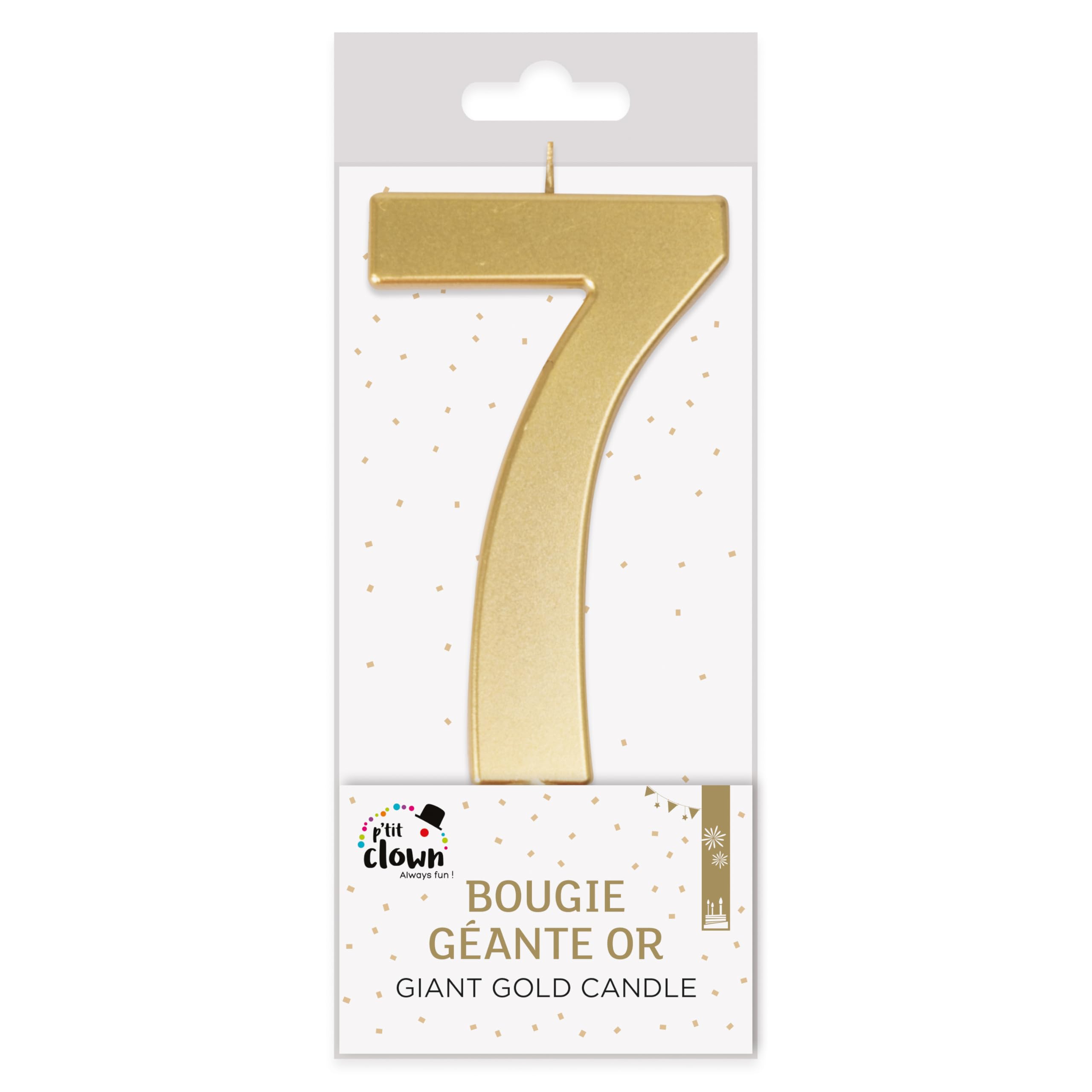 ptit-clown-riesige-geburtstagskerze-zahlenkerze-7-13-cm-hoch-gold-f-r-kuchendeko image 4