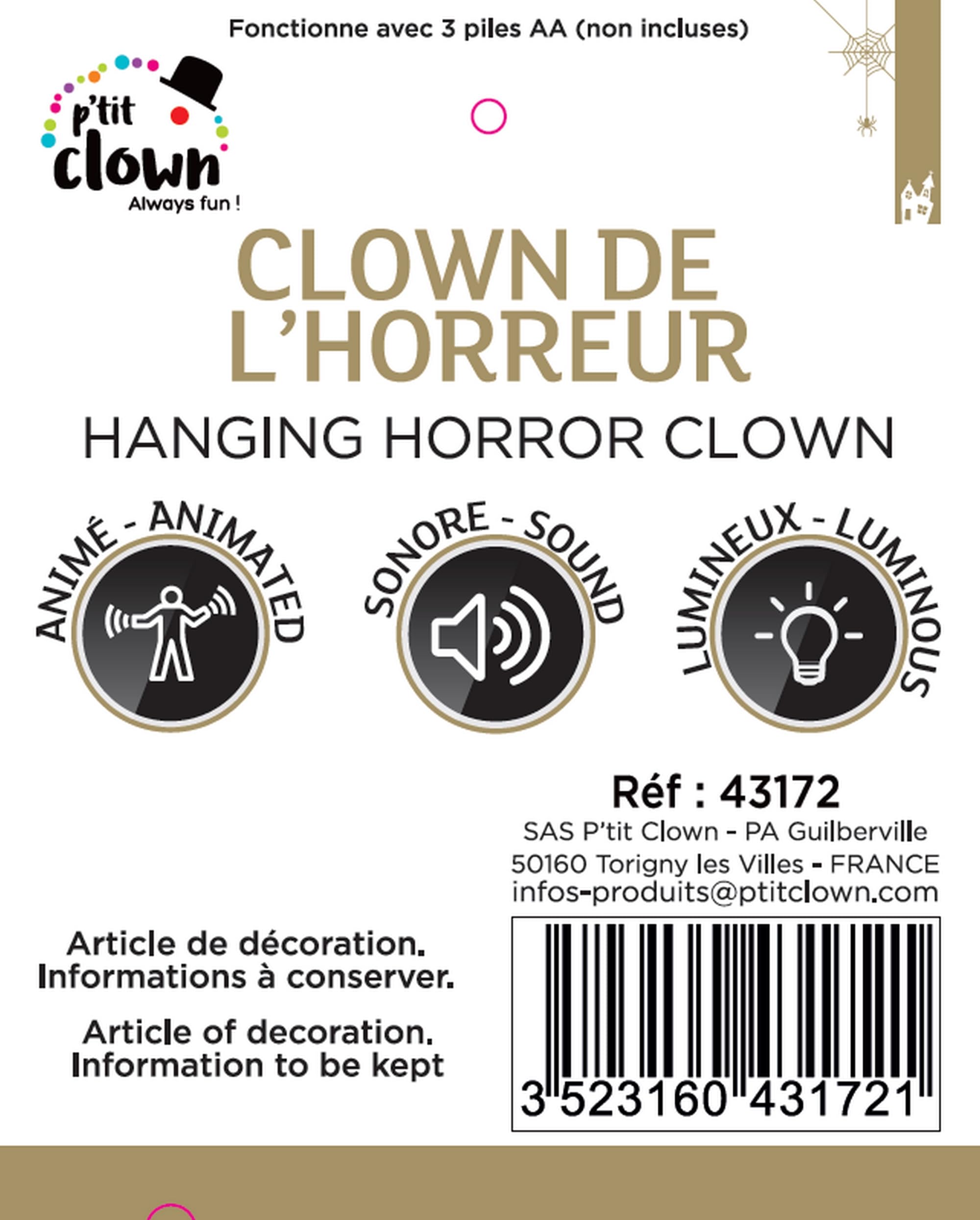 p-tit-clown-halloween-clown-automatik-animiert-mit-sound-und-licht-grusel-deko image 2