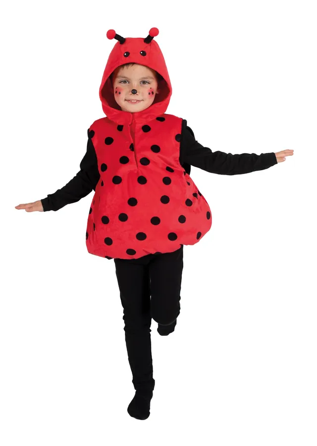 p-tit-clown-insekten-kinderkost-m-biene-marienk-fer-overall-mit-kapuze image 1