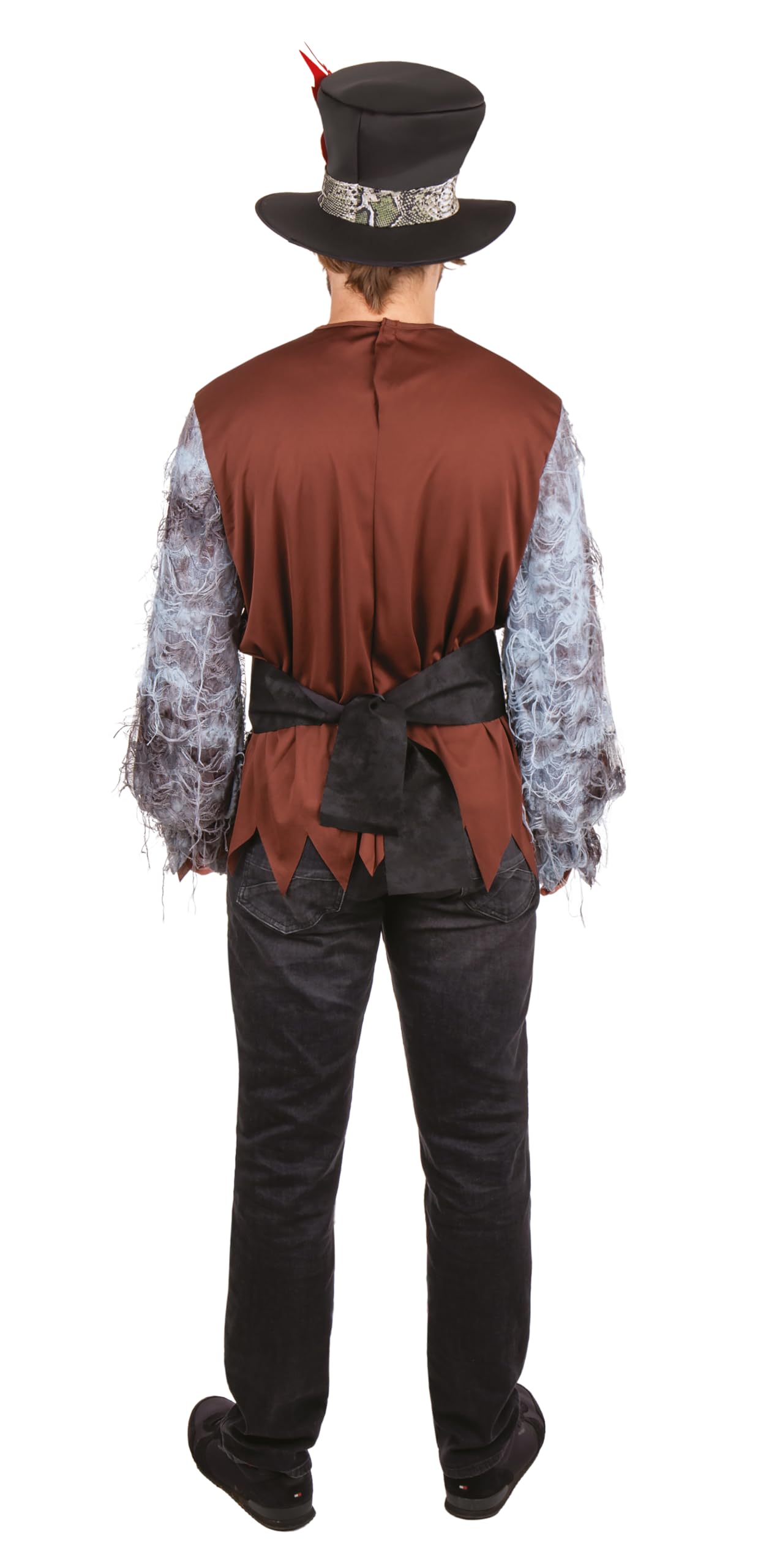 p-tit-clown-skelett-kost-m-voodoo-erwachsene-mit-hut-halloween-kost-m image 3