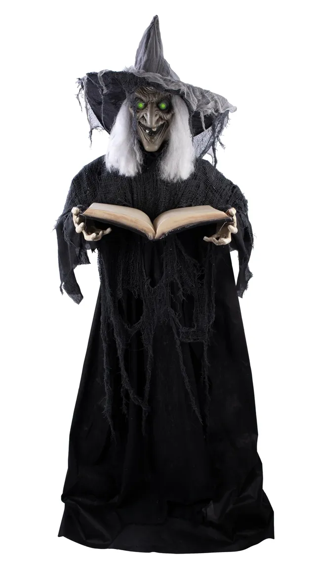 ptit-clown-animierte-halloween-hexe-190-cm-mit-sound-und-licht image 1