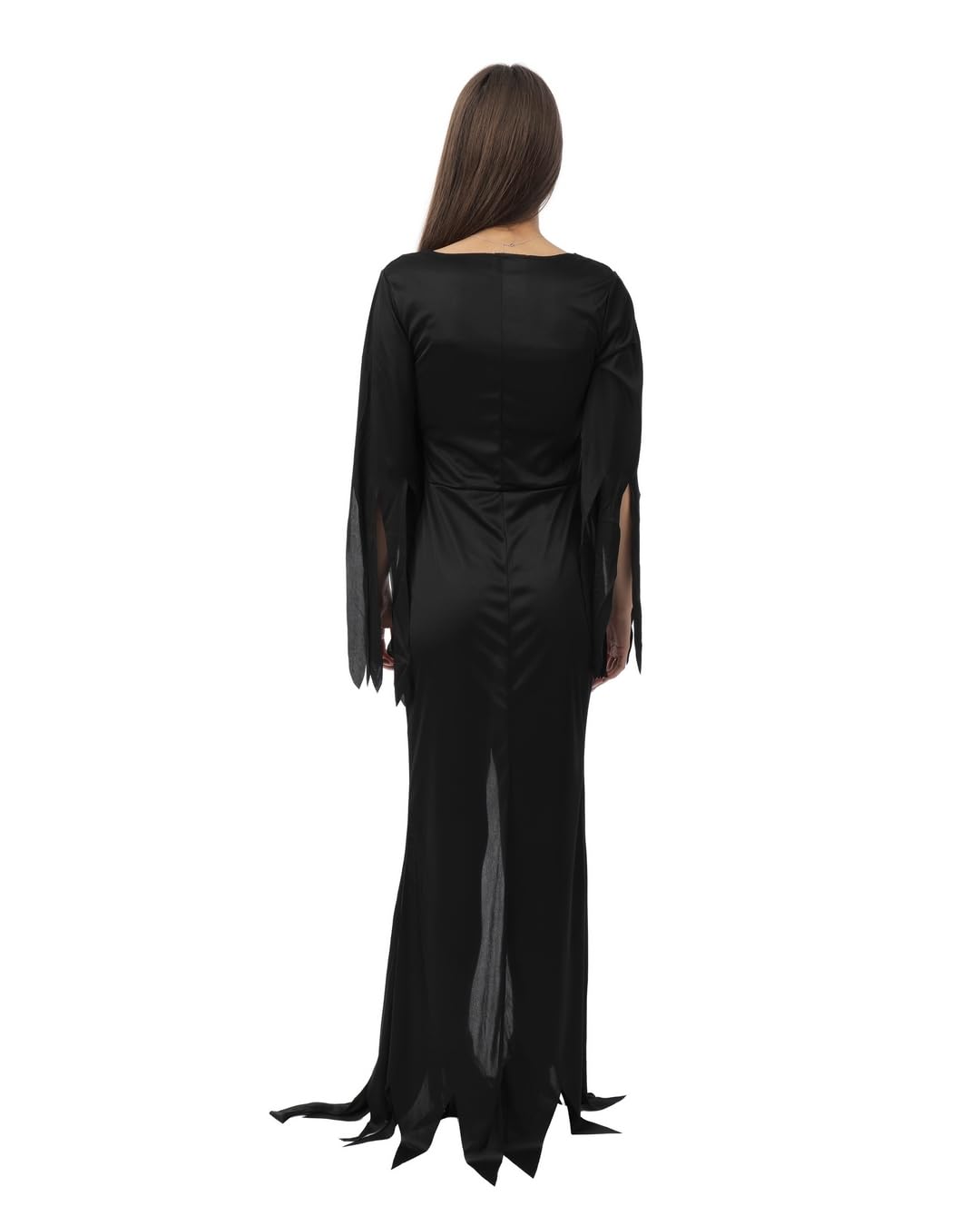 ptit-clown-gothic-hexe-damenkost-m-schwarz-lang-halloween-cosplay image 3