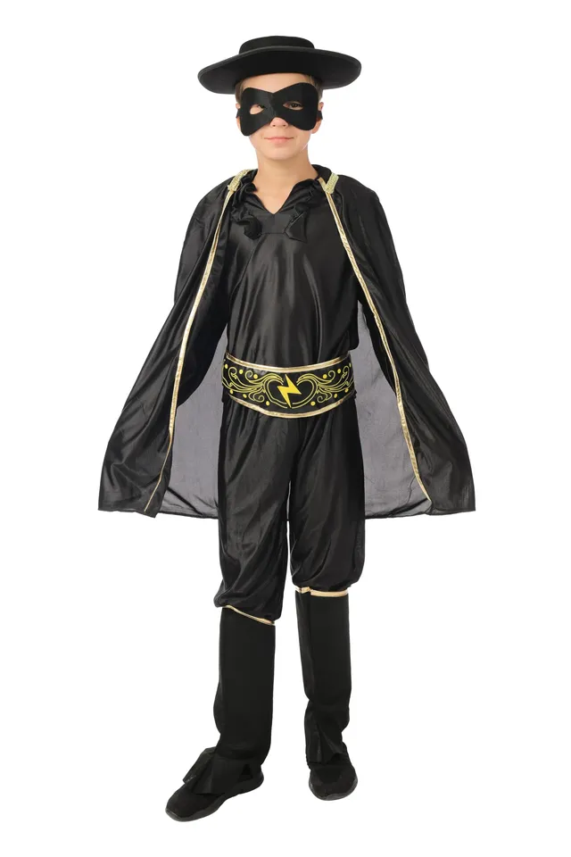 ptit-clown-bandit-maskierter-held-kinderkost-m-7-teilig-mit-maske image 1