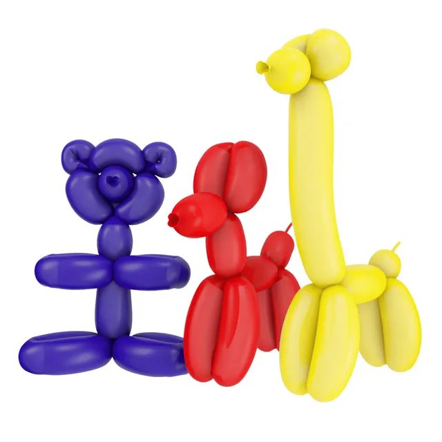 p-tit-clown-modellierballons-beutel-mit-25-luftballons-zum-modellieren image 1