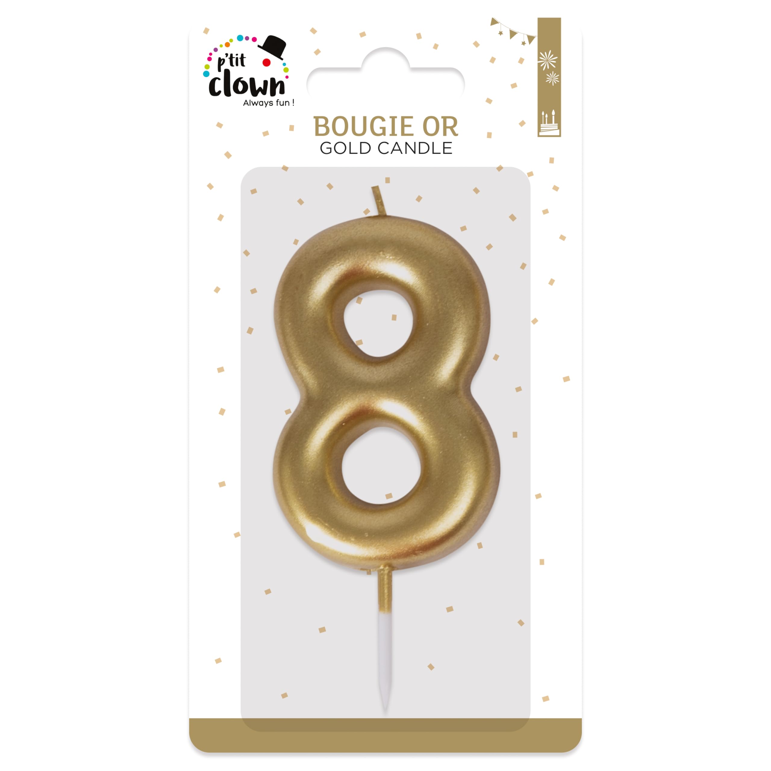ptit-clown-23938-goldkerze-zahl-8-geburtstagskerze image 3