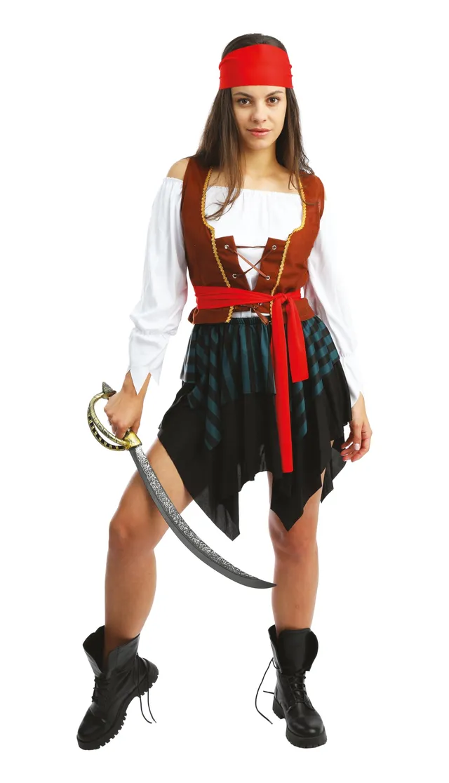 ptit-clown-89236-piratenkost-m-frau-5-teilig image 1