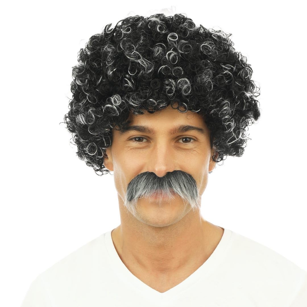 p-tit-clown-lucien-lockige-kurzhaarper-cke-mit-schnurrbart-herren image 7