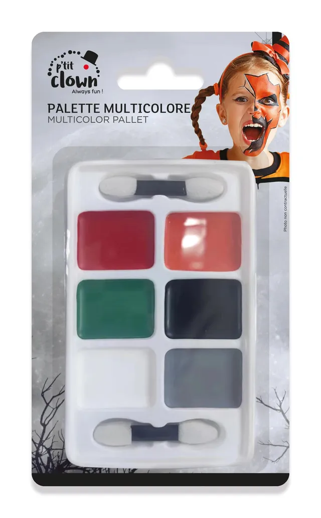 ptit-clown-halloween-make-up-palette-6-farben-fett-schminke image 1
