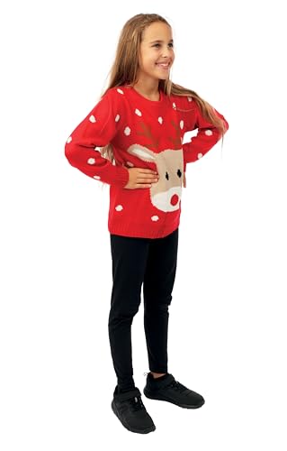 p-tit-clown-weihnachtspullover-kinder-rot-10-12-jahre-rentier-weihnachtsmann image 5