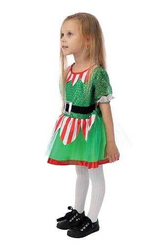 ptit-clown-wichtelkost-m-f-r-m-dchen-kleid-m-tze-gr-n image 7