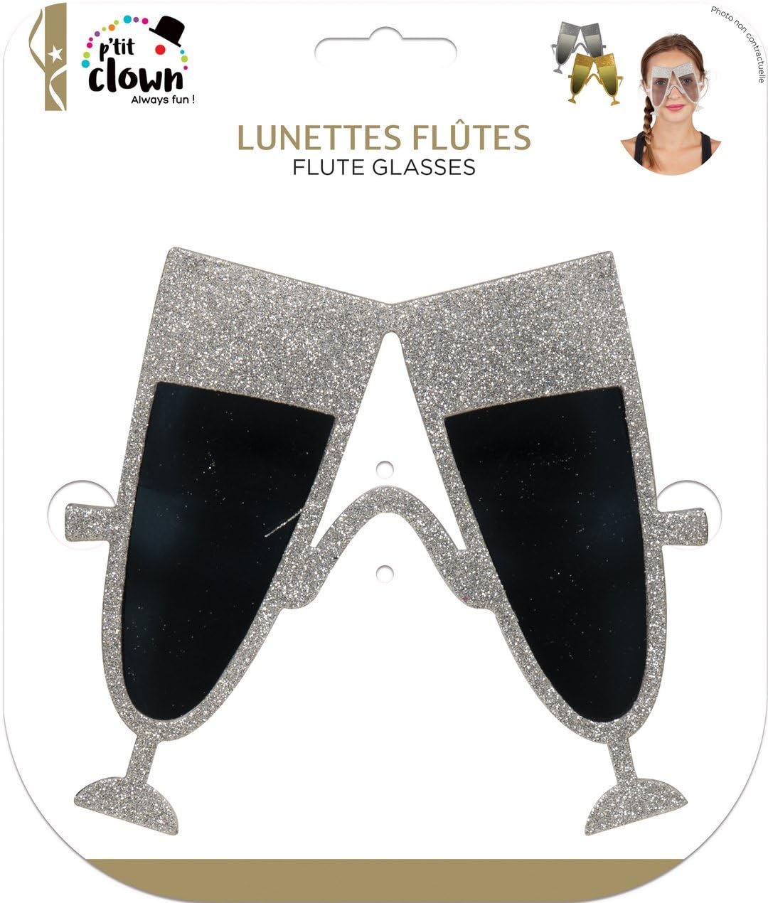 ptit-clown-champagner-fl-ten-brille-partybrille-zufallsfarbe image 5