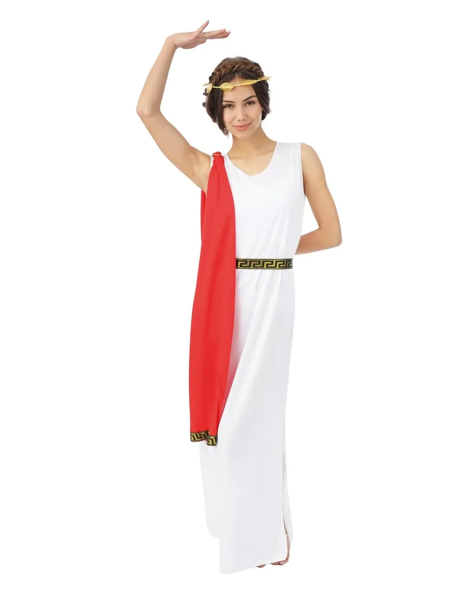 p-tit-clown-r-merin-kost-m-damen-kleid-stola-g-rtel-krone image 1