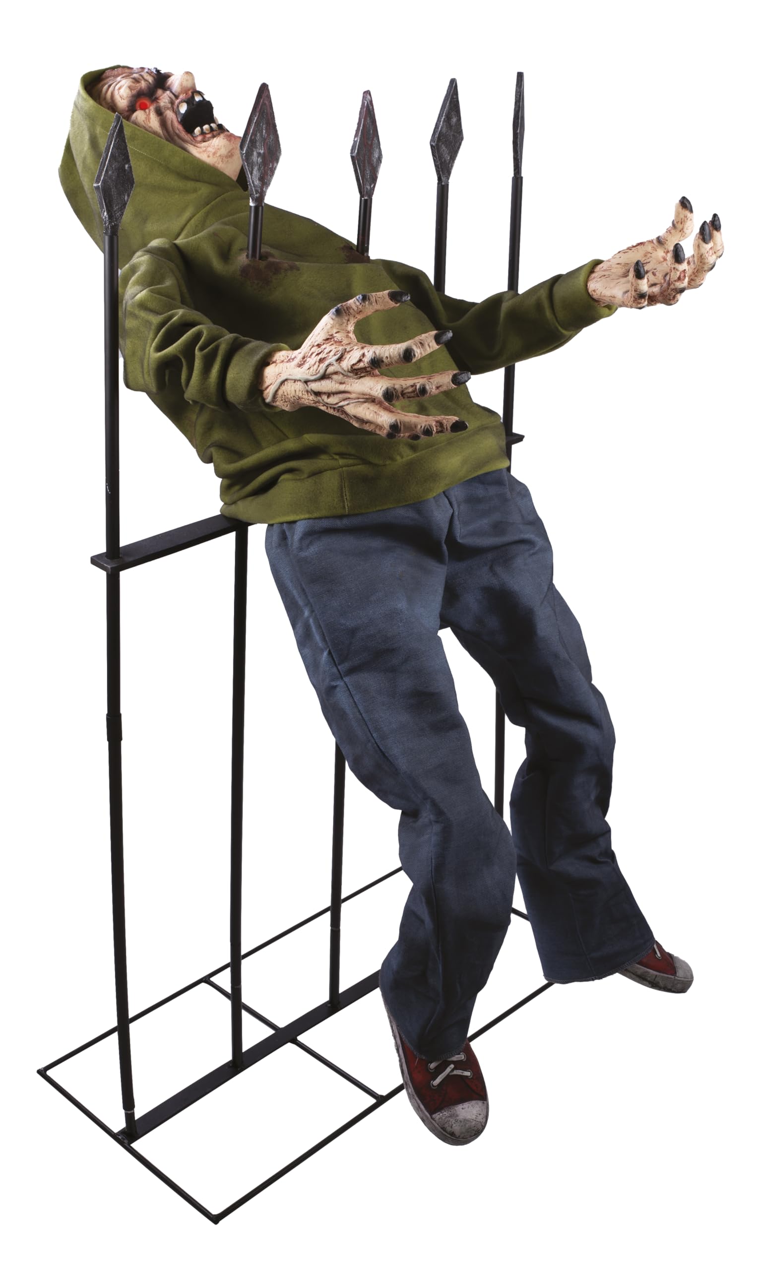 p-tit-clown-22337-animierter-aufgespie-ter-zombie-140-cm-mit-sound-und-licht image 1
