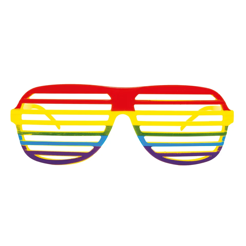 ptit-clown-62838-regenbogen-brille-mit-st-ben-unisex image 1