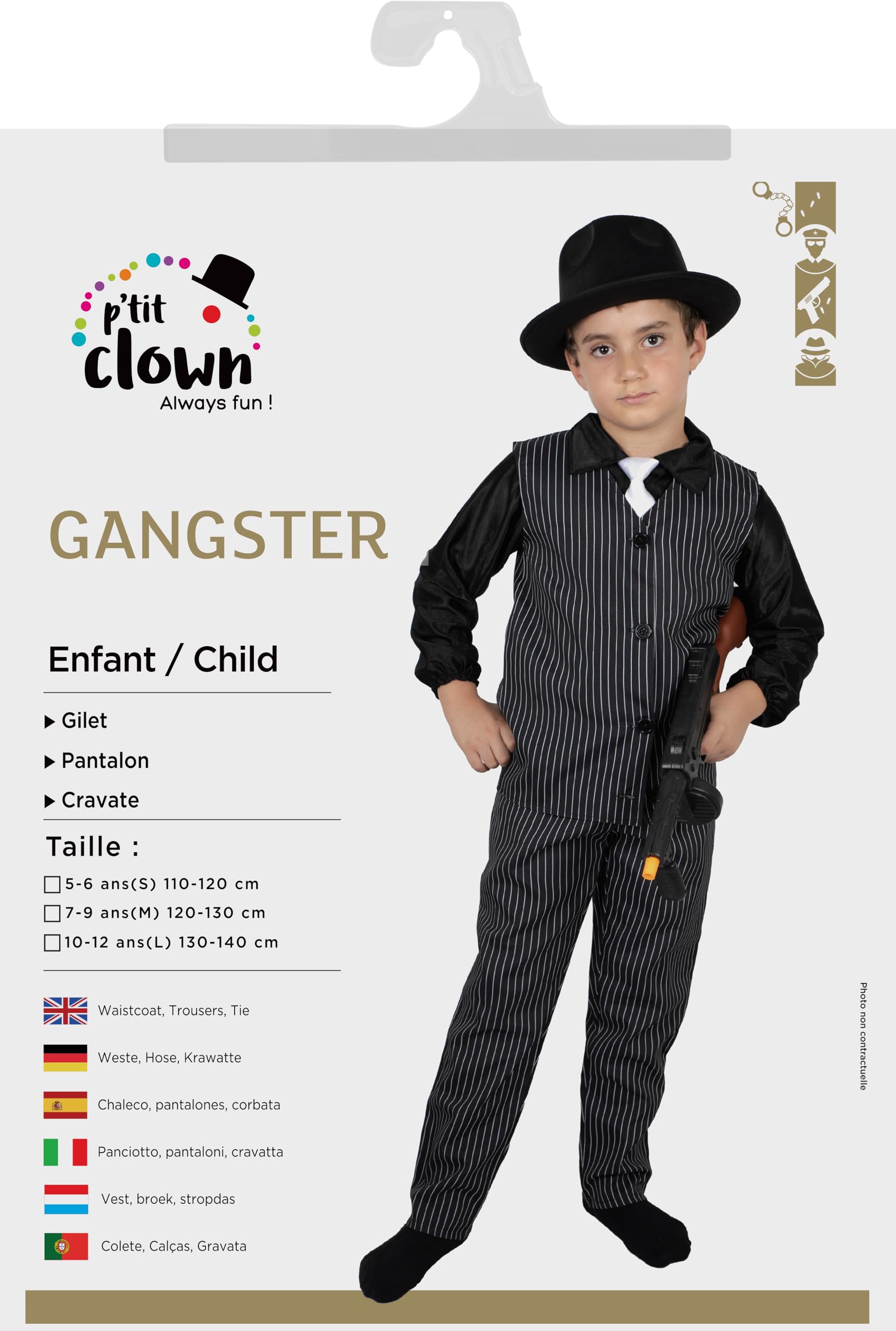 ptit-clown-gangster-kost-m-kinder-20er-jahre-mafia-outfit-mit-weste image 6