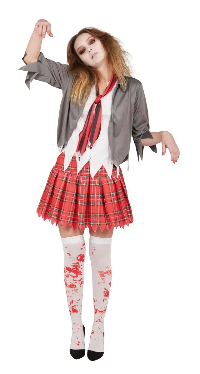 ptit-clown-blutiges-studentenkost-m-blutige-studentin-f-r-erwachsene-halloween-l image 1