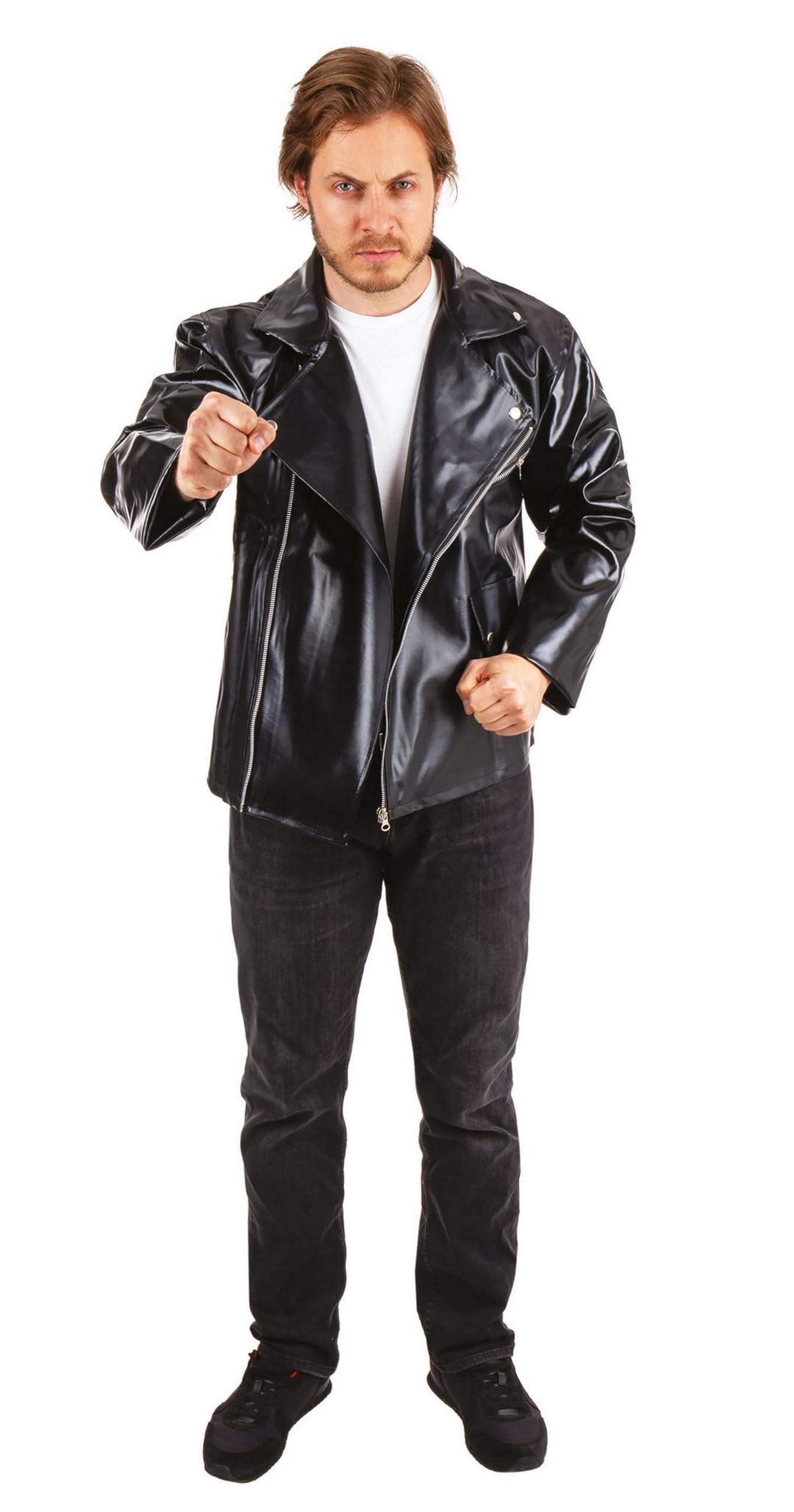 p-tit-clown-perfecto-jacke-erwachsene-kost-mjacke-schwarz image 1